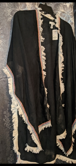 NWT Boho Chic Fringe Kimono - Picture 5 of 6